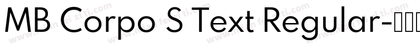 MB Corpo S Text Regular字体转换